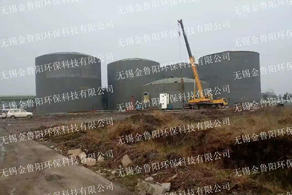 嘉興搪瓷鋼板沼氣項目展示